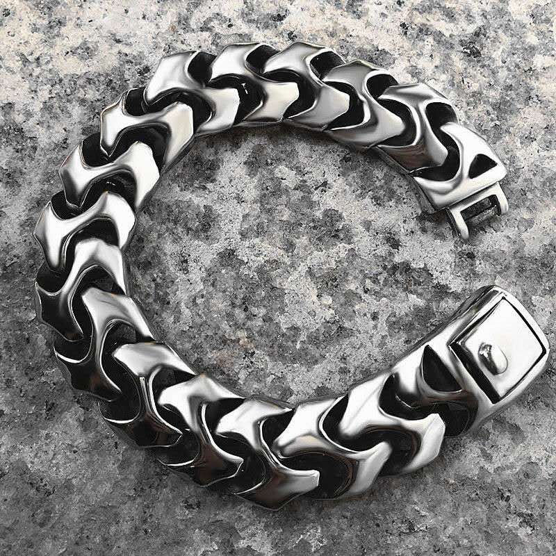 Ceramic Link Bracelet - 펑크 록 바이킹 쿠바 커브 팔찌