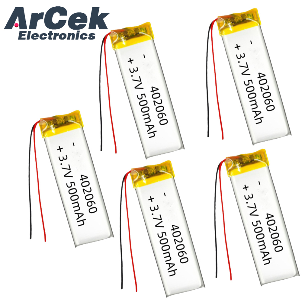 Smartwatch Headset - 5PCS 3.7V 500mAh 402060 Lipo 폴리머