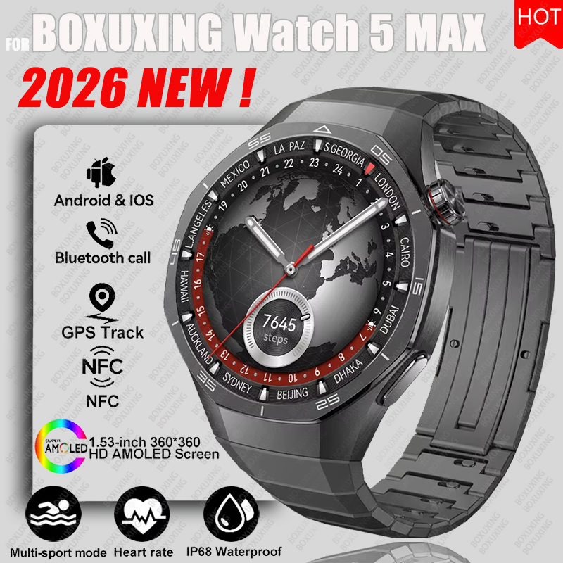 Smartwatch Instagram - 2026 신형 BOXUXING 워치 5 MAX