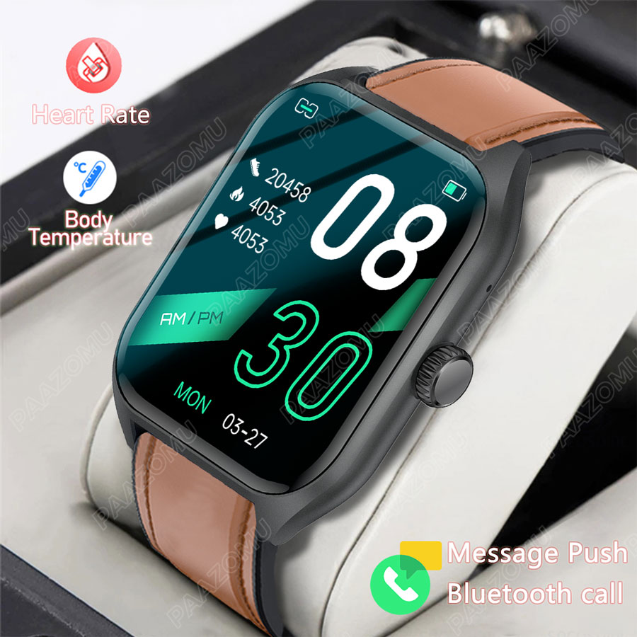 Smartwatch Custom - 스마트워치 남녀공용 풀터치 커스텀 다이얼 심박수