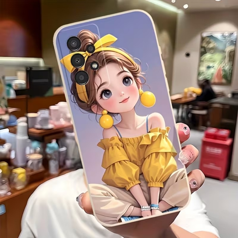 Samsung Galaxy S25 - 귀여운 만화 소녀 패턴 디자인 삼성