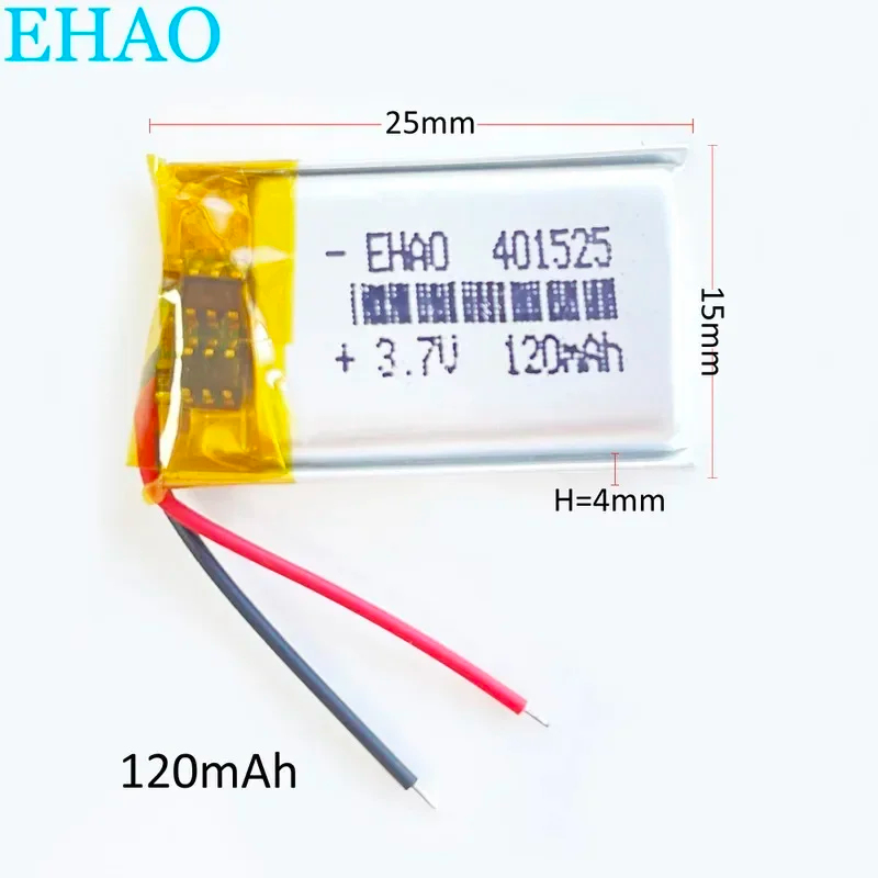 10 PCS 3.7V 120mAh Lipo 리튬 폴리머 - Smartwatch Headset 리뷰 및 가격