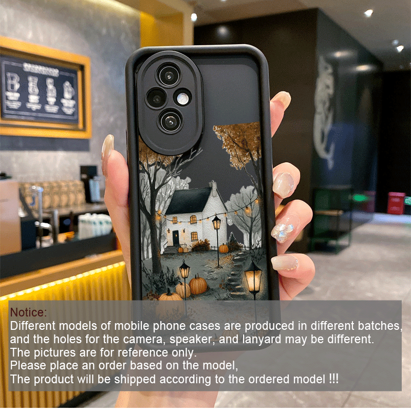 레트로 시골 건물 가을 풍경 패턴 폰 케이스 (Hono - Huawei Mate 60 리뷰 및 가격