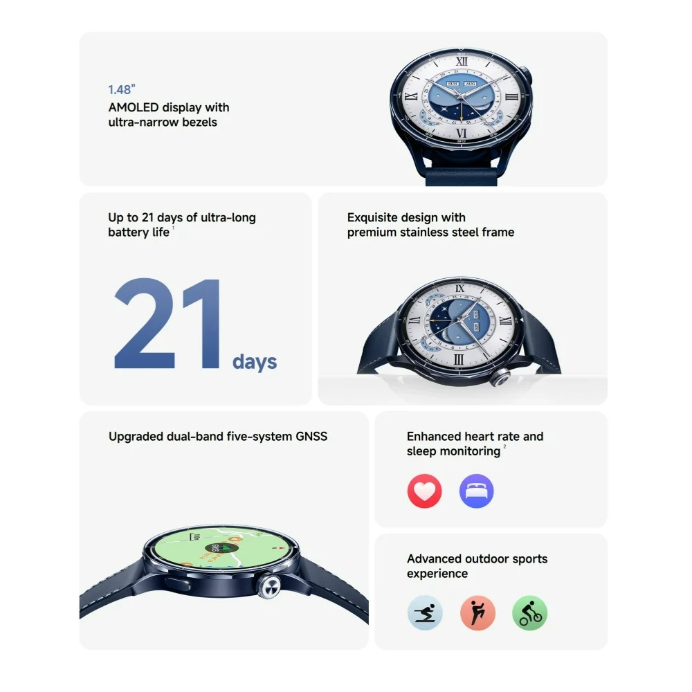 새로운 글로벌 버전 2026 샤오미 레드미 워치 5 액 - Smartwatch X18 리뷰 및 가격