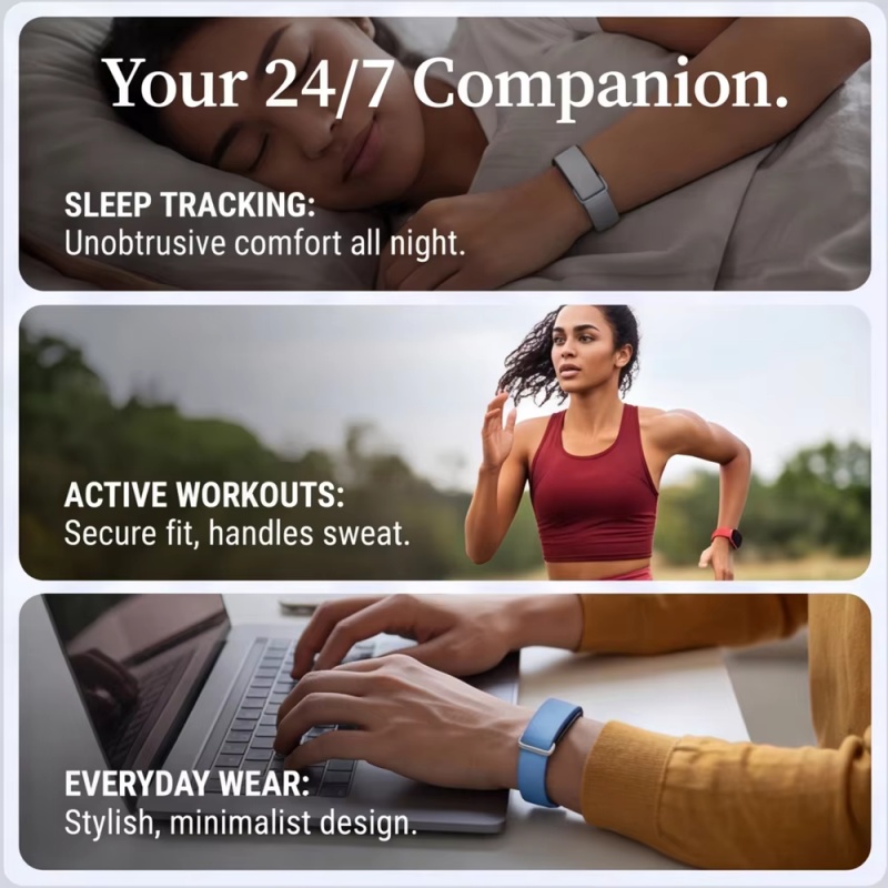 Google Fitbit Air용 솔리드 컬러 소프트  - Sport Loop Strap 리뷰 및 가격
