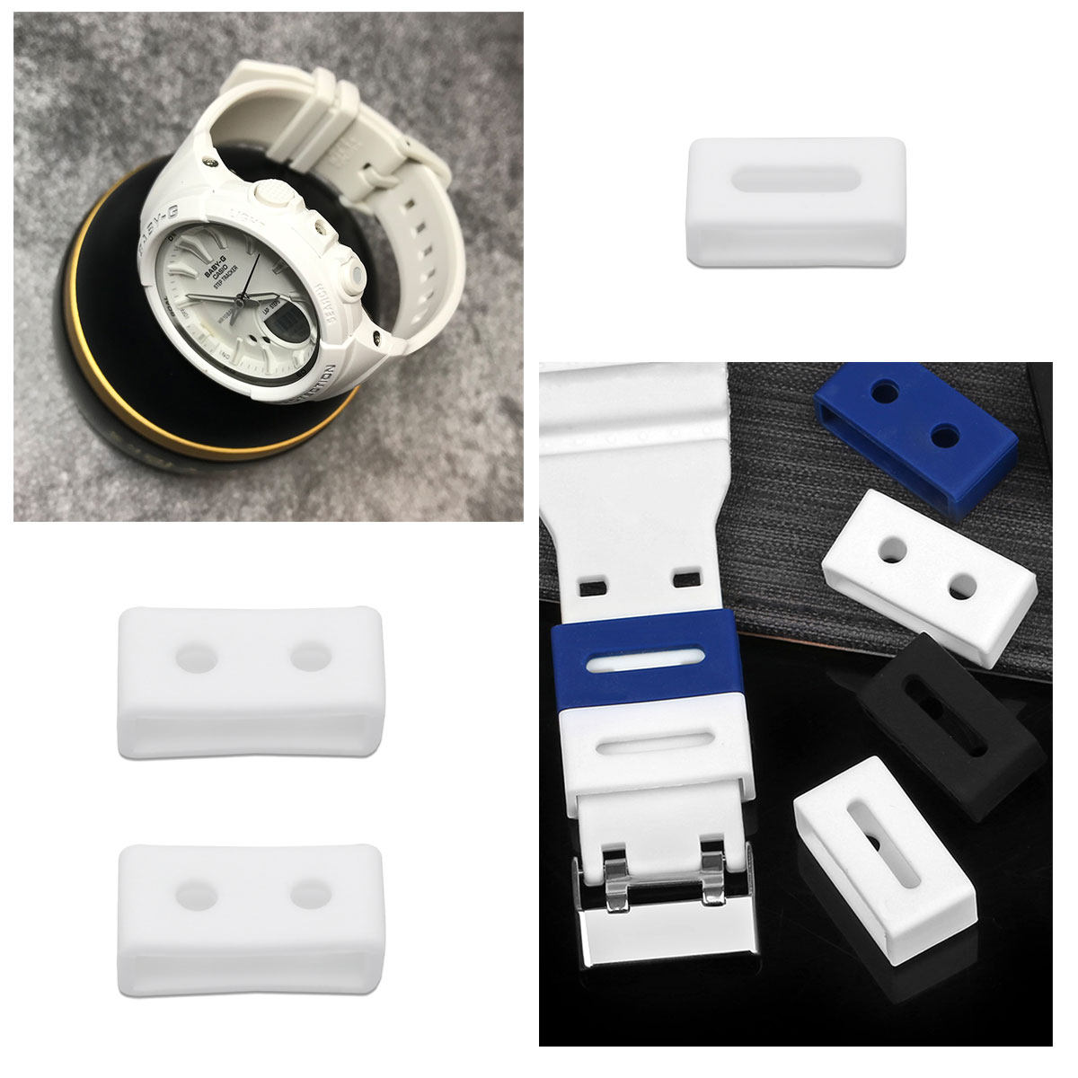 3개입 실리콘 시계 밴드 루프 교체용 스트랩 고정 링, - Silicone Band Replacement 리뷰 및 가격