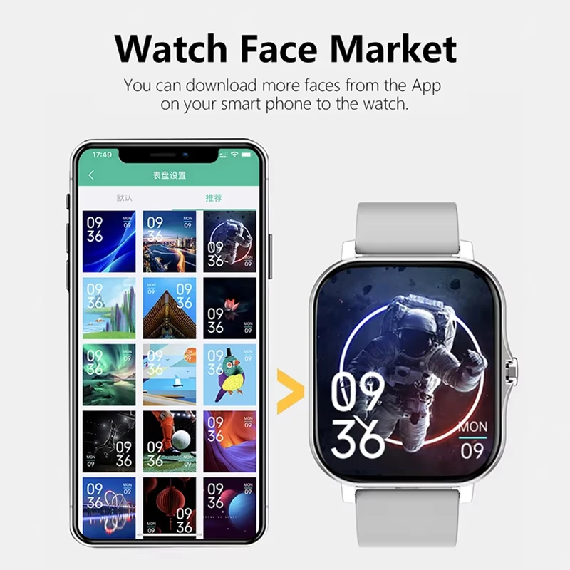 레노버 1.83 방수 스포츠 스마트워치 피트니스 트래커 - Smartwatch Instagram 리뷰 및 가격