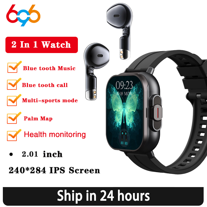 BT 통화 블루투스 헤드폰 시계, 2.01 인치 헤드셋 - Smartwatch Headset 리뷰 및 가격