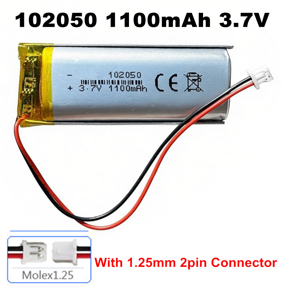 102050 3.7V 1100mAh JST 1.25mm - Smartwatch Headset 리뷰 및 가격