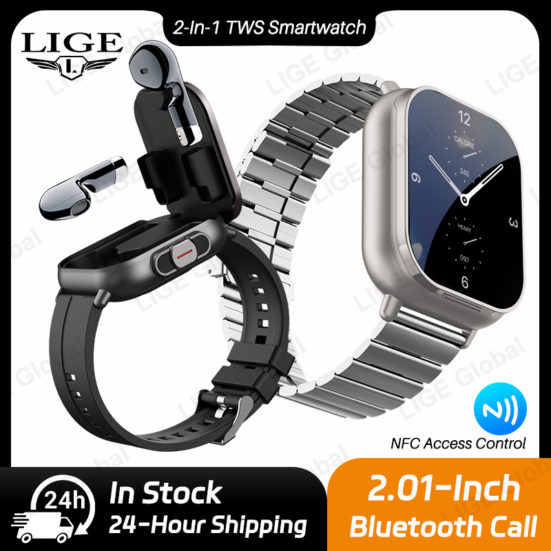 LIGE TWS 2 in 1 스마트워치 헤드폰 내장 스 - Smartwatch Headset 리뷰 및 가격