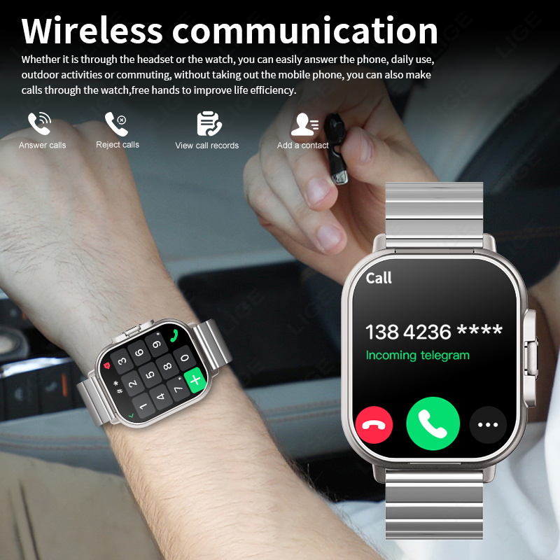 LIGE TWS 2 in 1 스마트워치 헤드폰 내장 스 - Smartwatch Headset 리뷰 및 가격