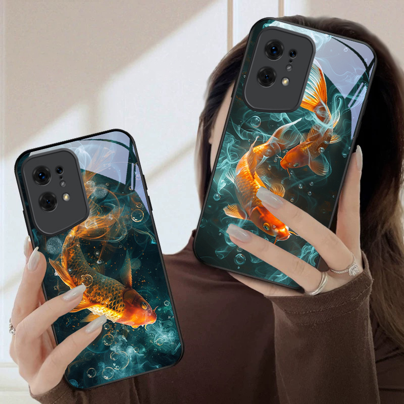 물놀이를 즐기는 두 마리의 물고기 Oppo Find X - Oppo Find X8 리뷰 및 가격
