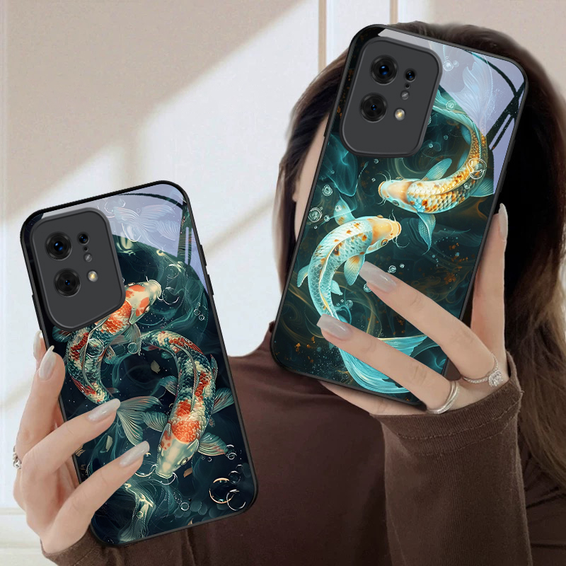 물놀이를 즐기는 두 마리의 물고기 Oppo Find X - Oppo Find X8 리뷰 및 가격