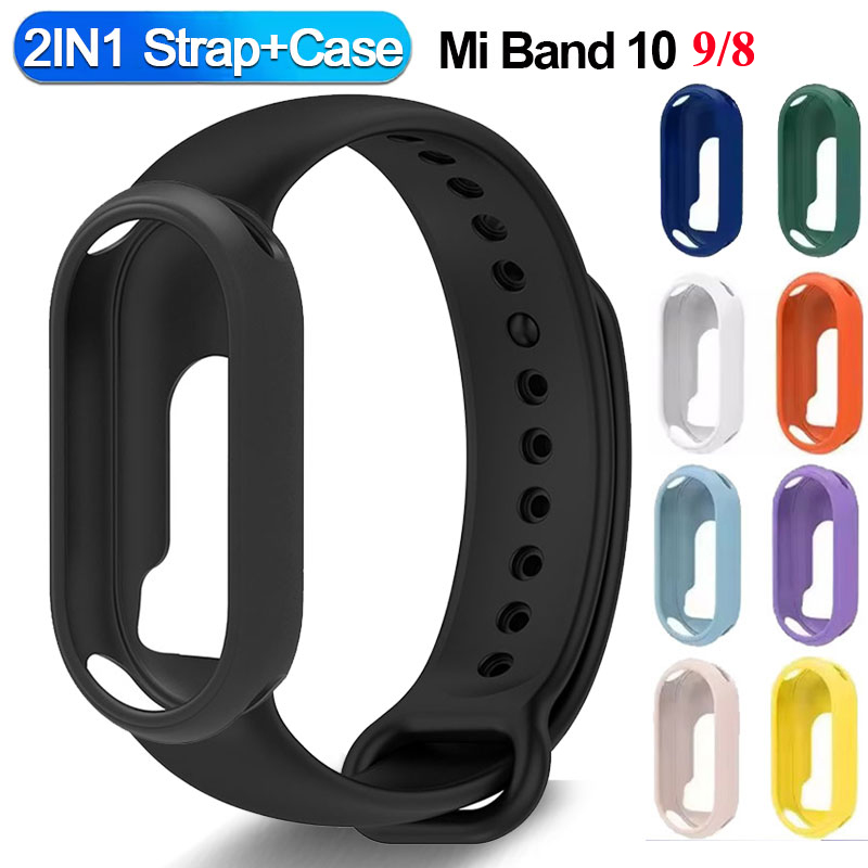 샤오미 스마트 밴드 10용 실리콘 스트랩+시계 케이스, - Silicone Band Replacement 리뷰 및 가격