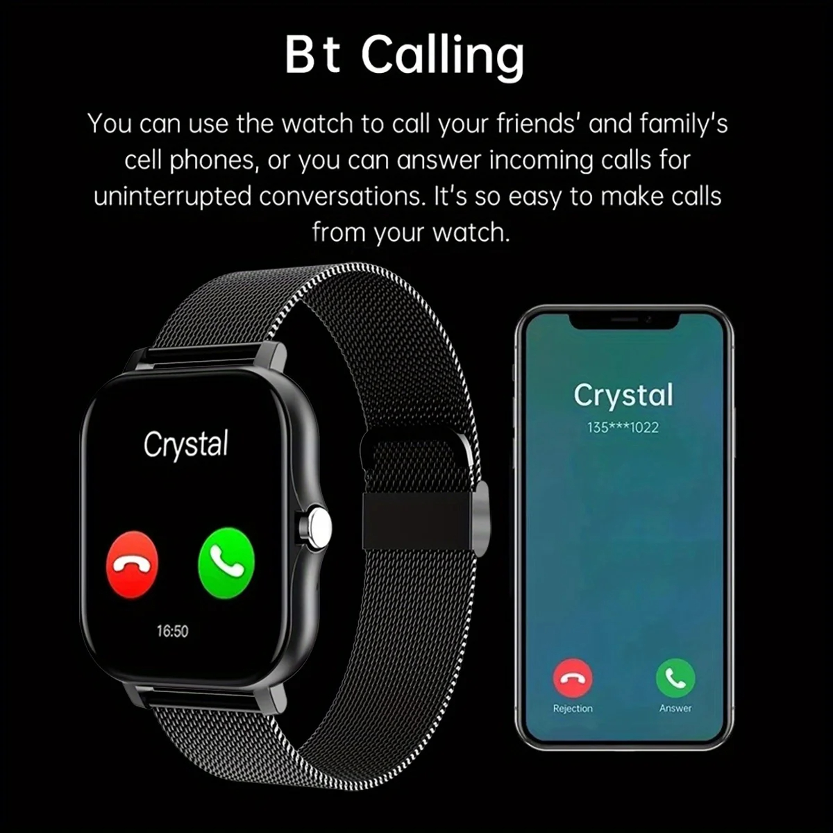 안드로이드 IOS 시계용 스마트 시계 1.83인치 HD - Smartwatch Instagram 리뷰 및 가격