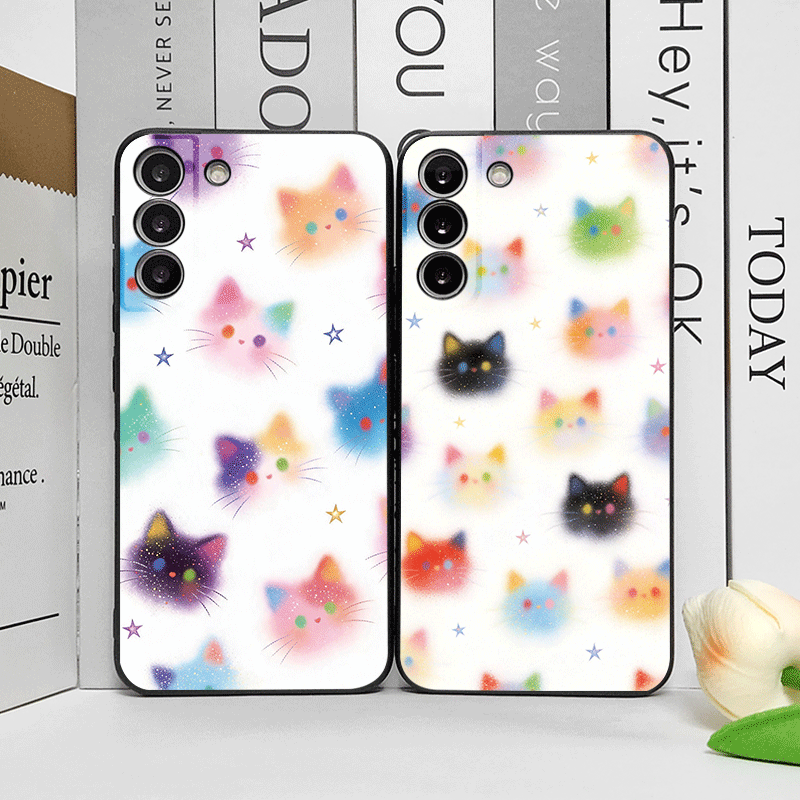재미있는 그래피티 화려한 고양이 머리 프린트 휴대폰 케 - Huawei Mate 60 리뷰 및 가격