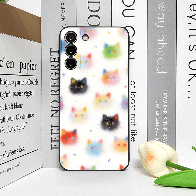 재미있는 그래피티 화려한 고양이 머리 프린트 휴대폰 케 - Huawei Mate 60 리뷰 및 가격